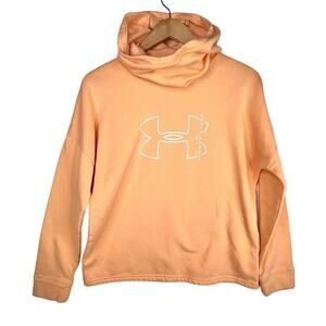 Under Armour Peach Loose Hoodie Sweatshirt Size MD